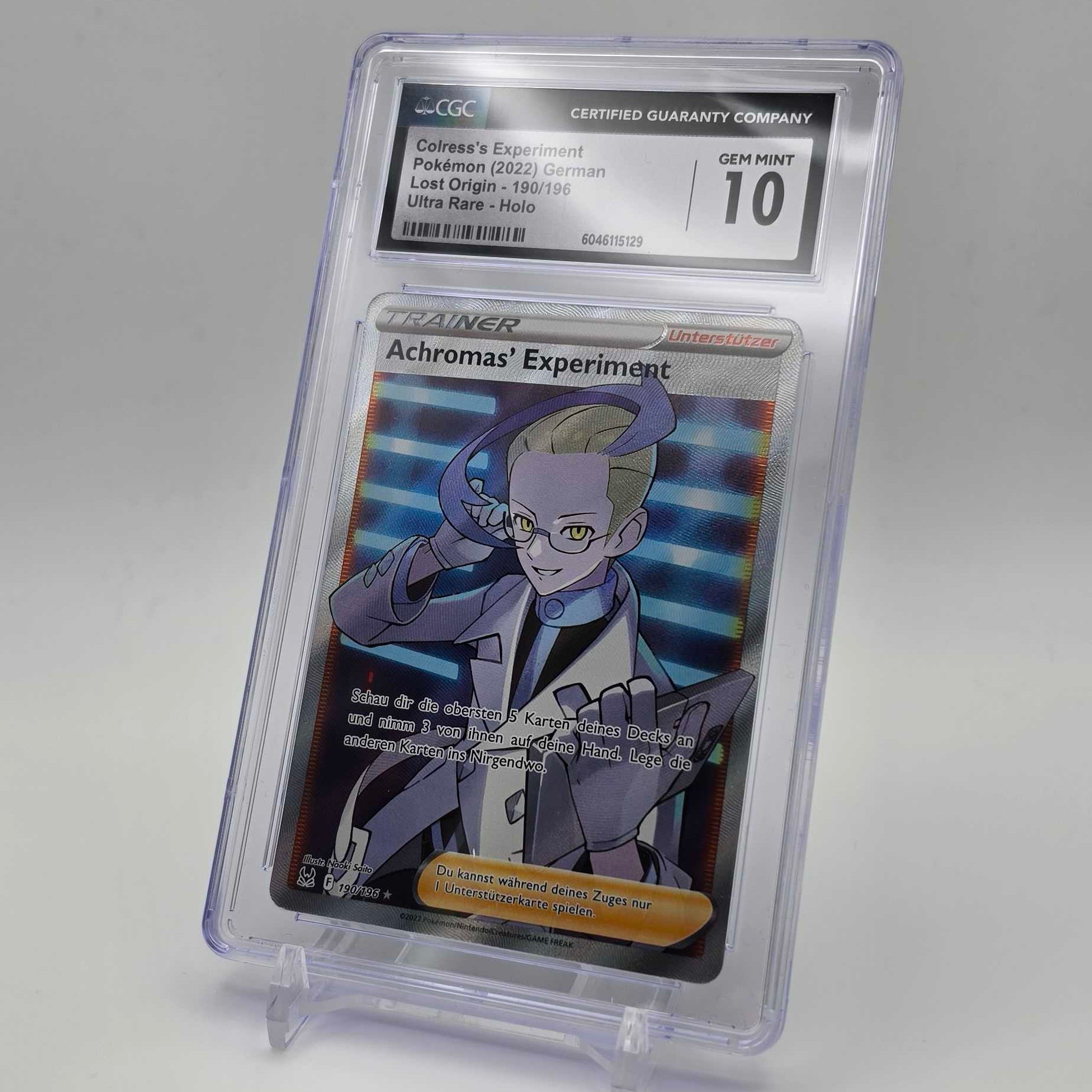 Achromas Experiment - Lost Origin - Gem Mint CGC 10