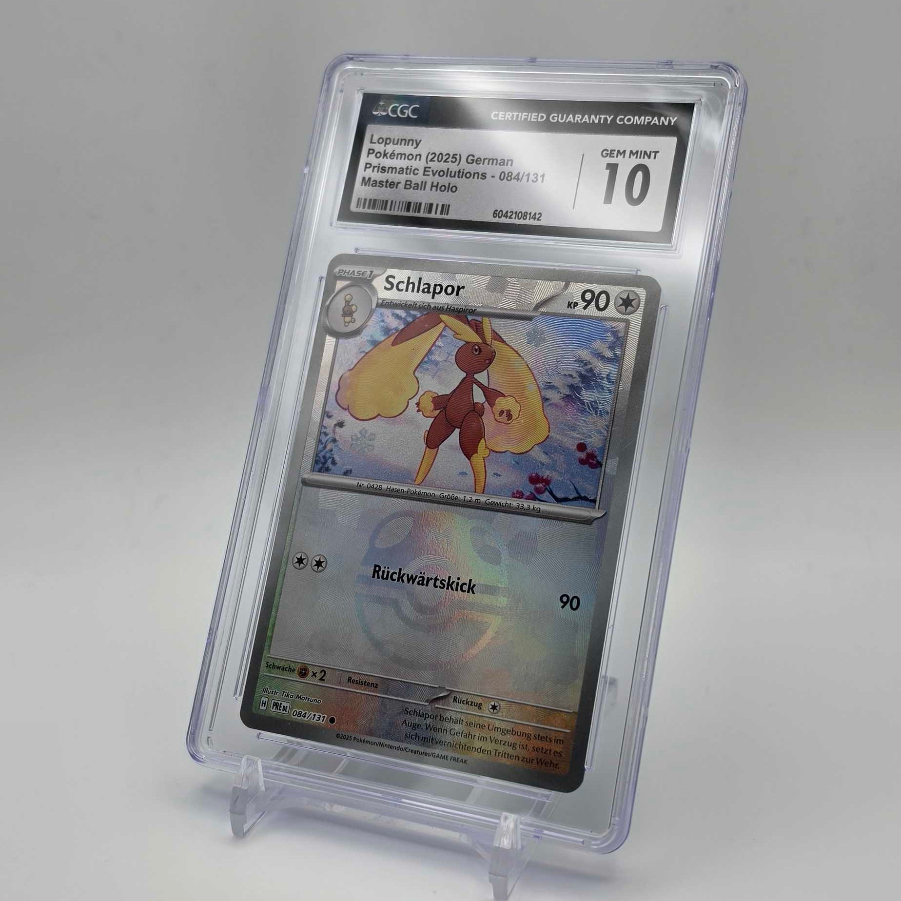 Schlapor Masterball Holo - Prismatic Evolution - Gem Mint CGC 10